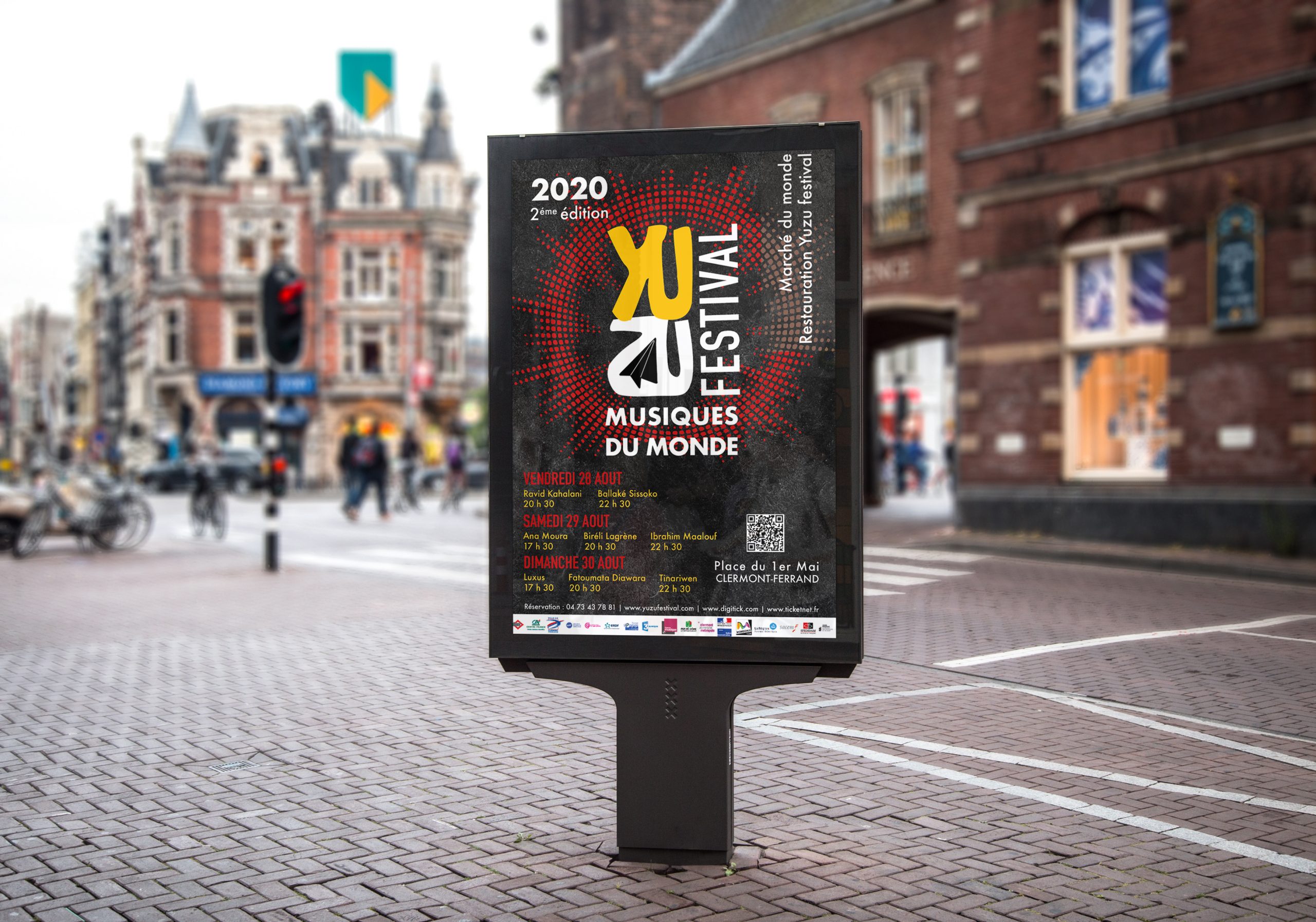 RomBwild Graphisme - Site Web - Vidéo - Photo - Logo - Projet YUZU FESTIVAL - Logotype Festival musiques du monde - création charte graphique - réalisation graphique - infographiste - identité visuelle - consultant - Freelance - entrepreneuriat - webdesigner - webdesign - logo musiques du monde - je crée votre logo - meilleur logo - logo auvergne - logo meilleur prix - logo pro - logo professionnelle - logo pas chère - Flyers - Flyers festival - flyers musique - print - impression - programme festival - programme musiques - programme spectacle - pass festival - pass spectacle - affiche festival - affiche musique du monde - affiche - produits dérivés - casquettes festival - casquettes publicitaires - t-shirt festival - t shirt publicitaire